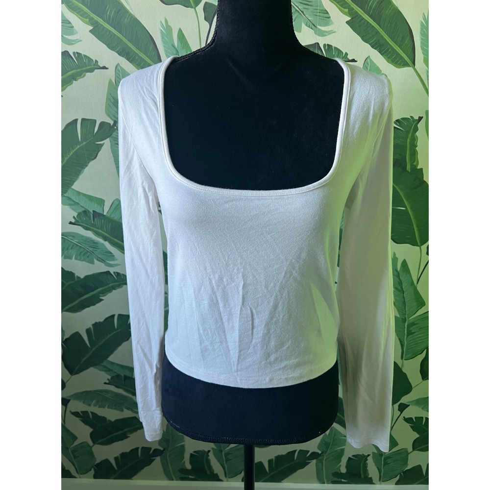 Aerie Long Sleeve Top Women M White